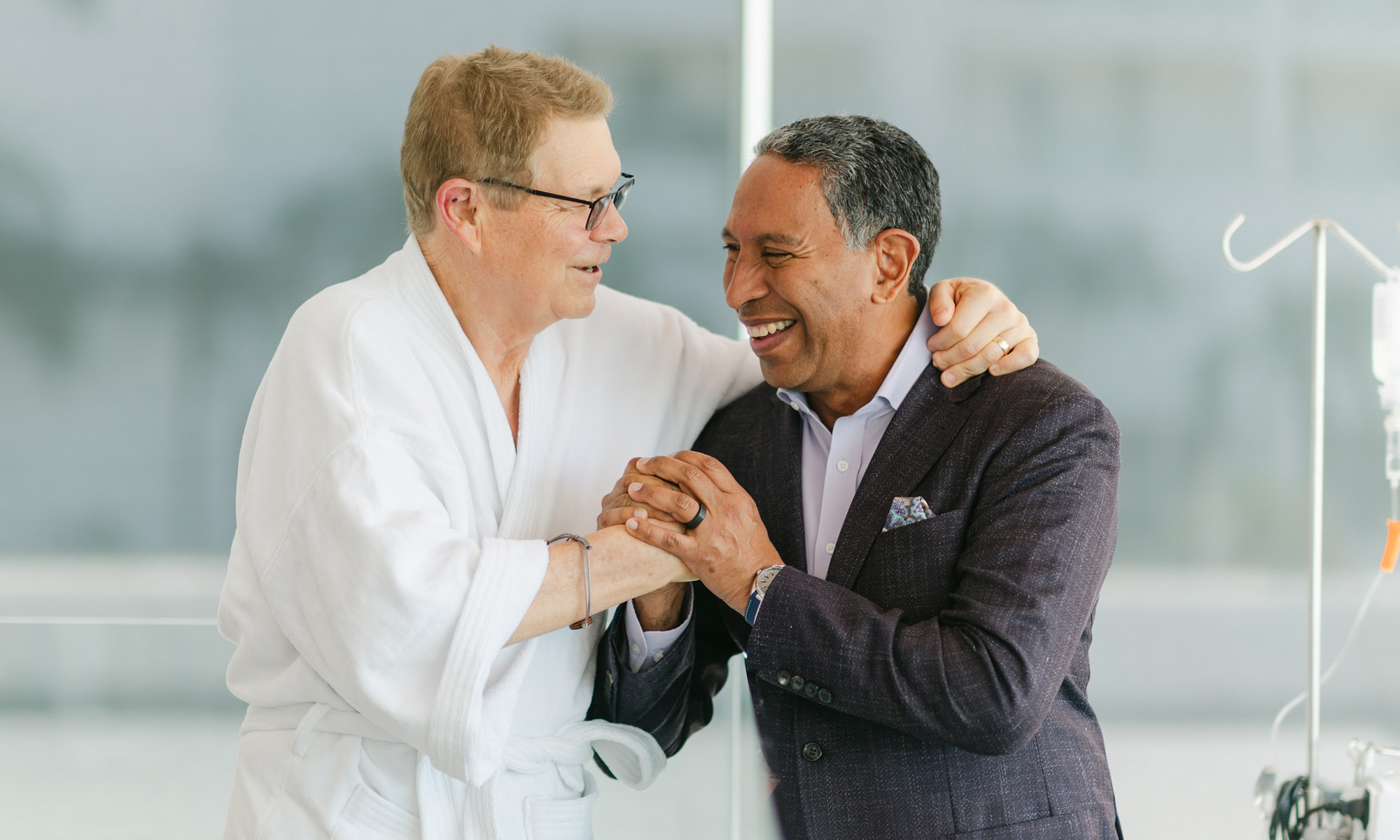 Dr. Tony Jimenez with a patient at Hope4Cancer